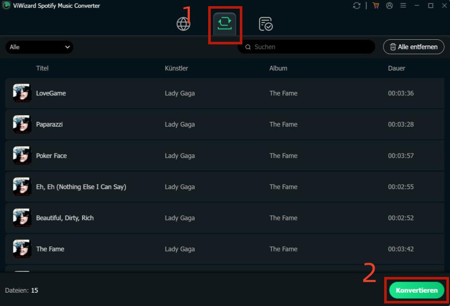 Spotify-Songs in ViWizard herunterladen