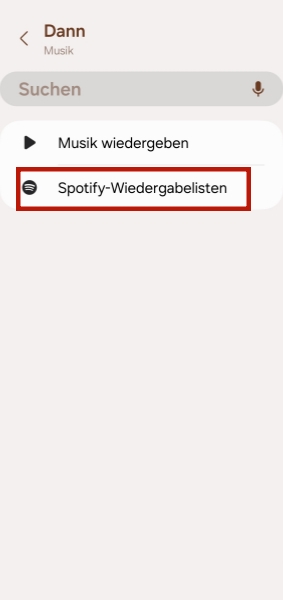 Spotify Wiedergabelisten in Modi und Routinen