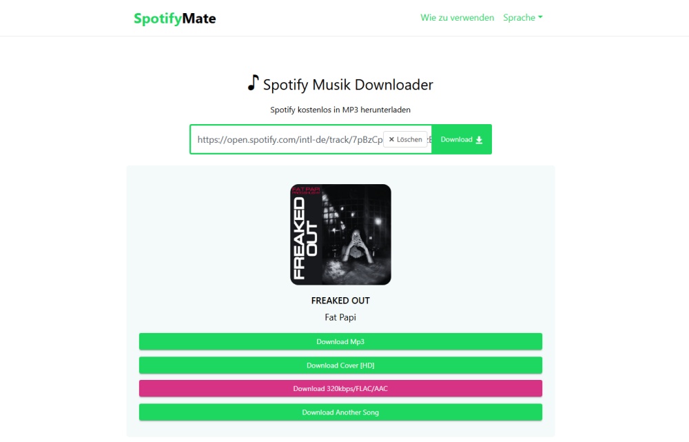 SpotifyMate Free Spotify-MP3-Converter
