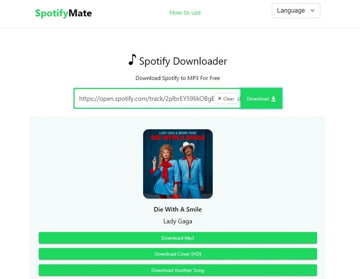 SpotifyMate Spotify Downloader