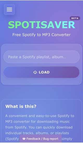 Spotisaver Spotify Android Downloader