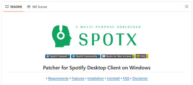 SpotX auf Windows installieren