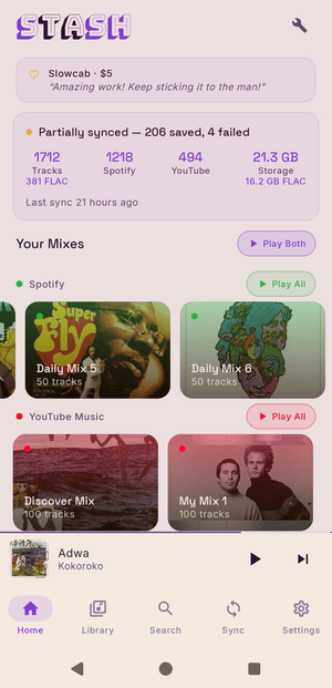 Stash Spotify Android APK