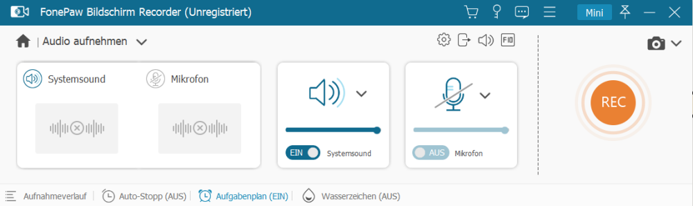 Systemsound aktivieren