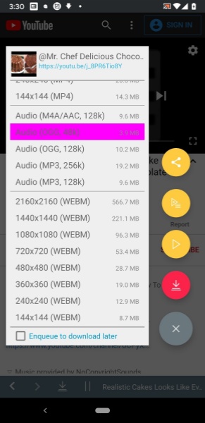 TubeMate YouTube MP3 Downloader Android