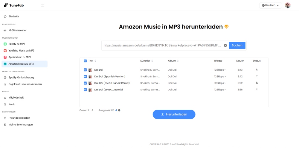 TuneFab Amazon Music Online Downloader