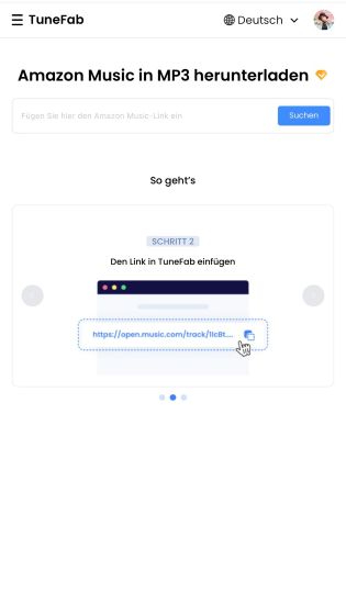 Amazon Music mit TuneFab Online auf dem Handy als MP3 speichern