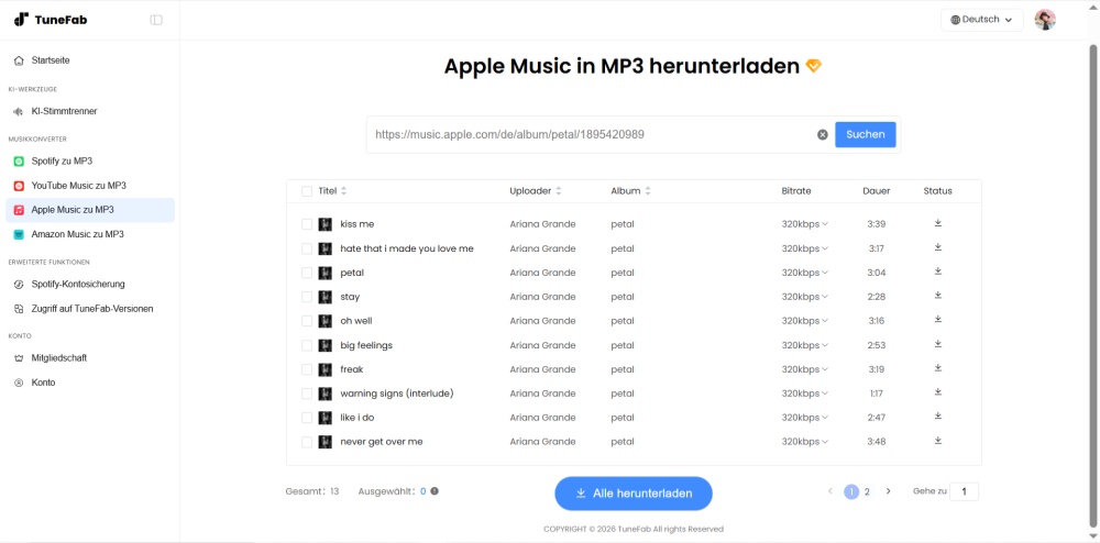 TuneFab Online Apple Music Downloader