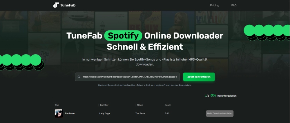 TuneFab Spotify Online Downloader