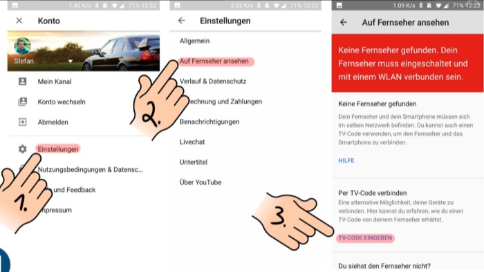 YouTube auf dem Fernseher ansehen