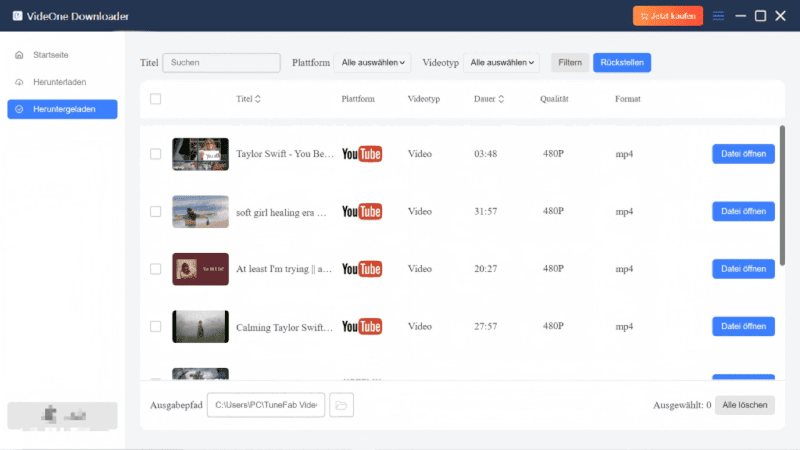 YouTube Downloads prüfen