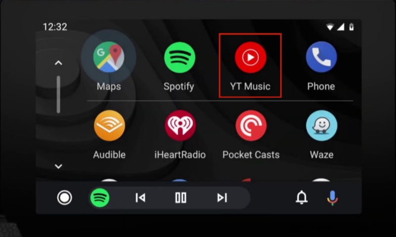 YouTube Music App in Android-Auto starten