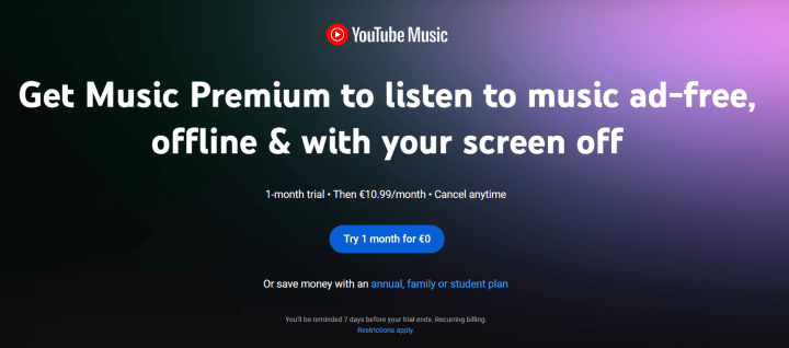 YouTube Music Premium abonnieren
