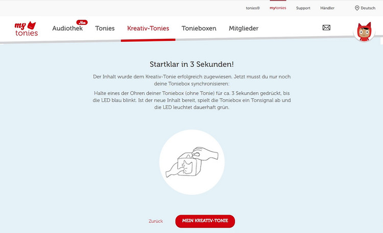 YouTube Musik im Toniebox synchornisieren