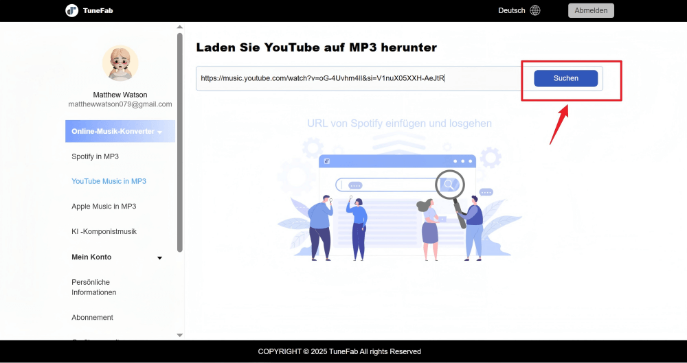 YouTube Musik Link einfügen