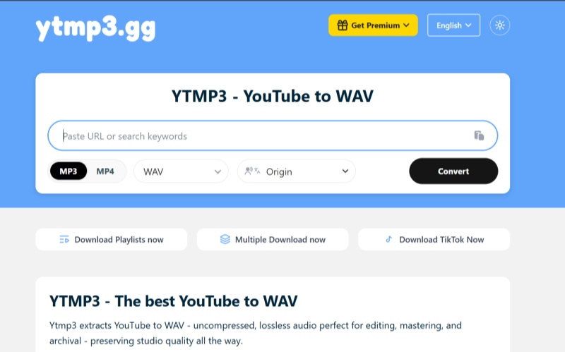 YTMP3 - YouTube to WAV Converter