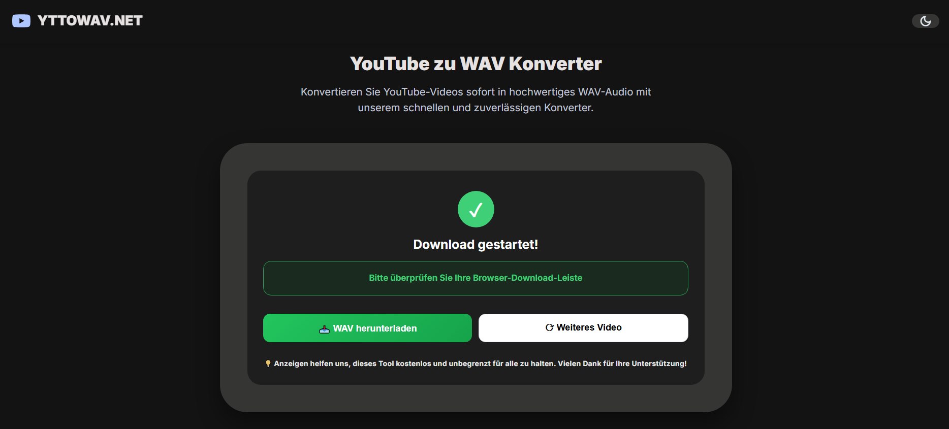 yttowav Downloader